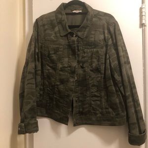 Loft camo jean jacket